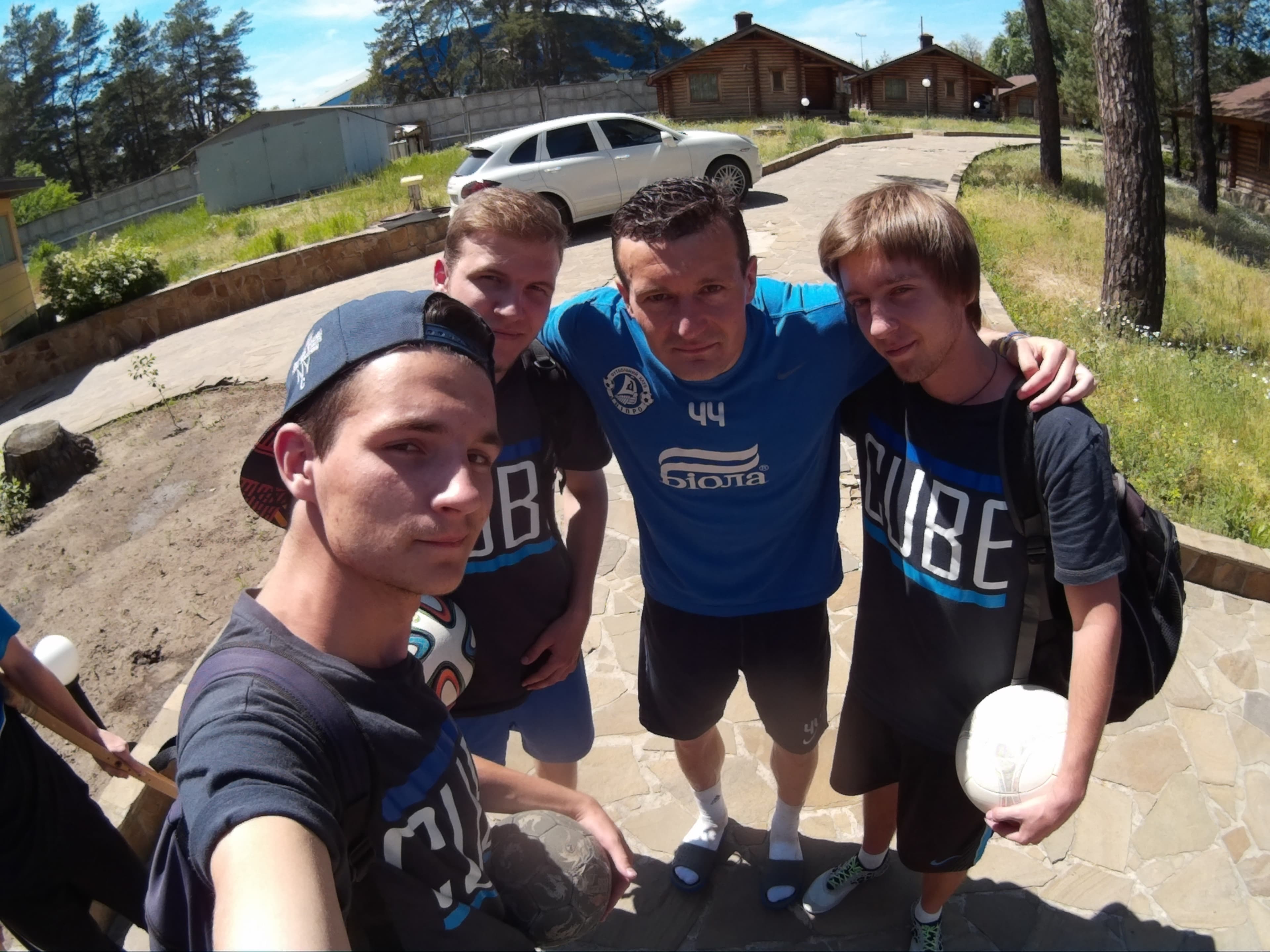 Благотворительное выступление на тренировочной базе ФК Днепр